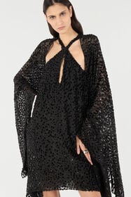 RC Polka-Dot Caftan Black UKT126-FC004