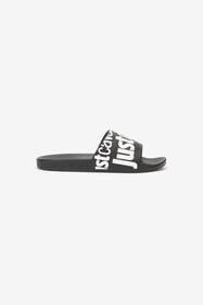 JC Sliders With Logo Black/White UFS027-UF302