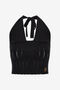 RC Black Ribbed Halter Top RC Black Ribbed Halter Top Black SKM606-MG005