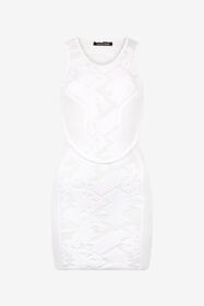 RC Vestido con Estampado Wall Blanco UWM101-MH012