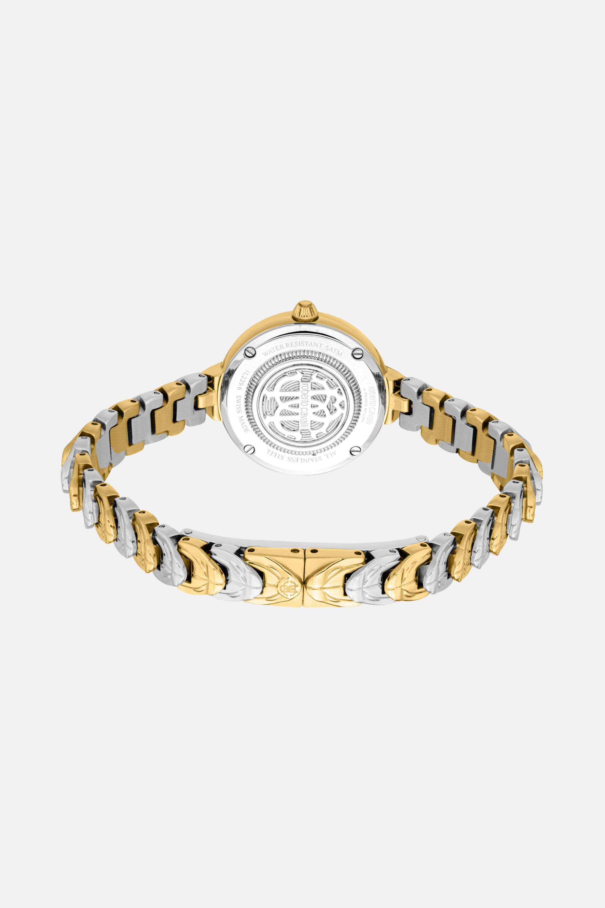 Roberto Cavalli by Frank Muller Logo watch in Silver/Gold for
