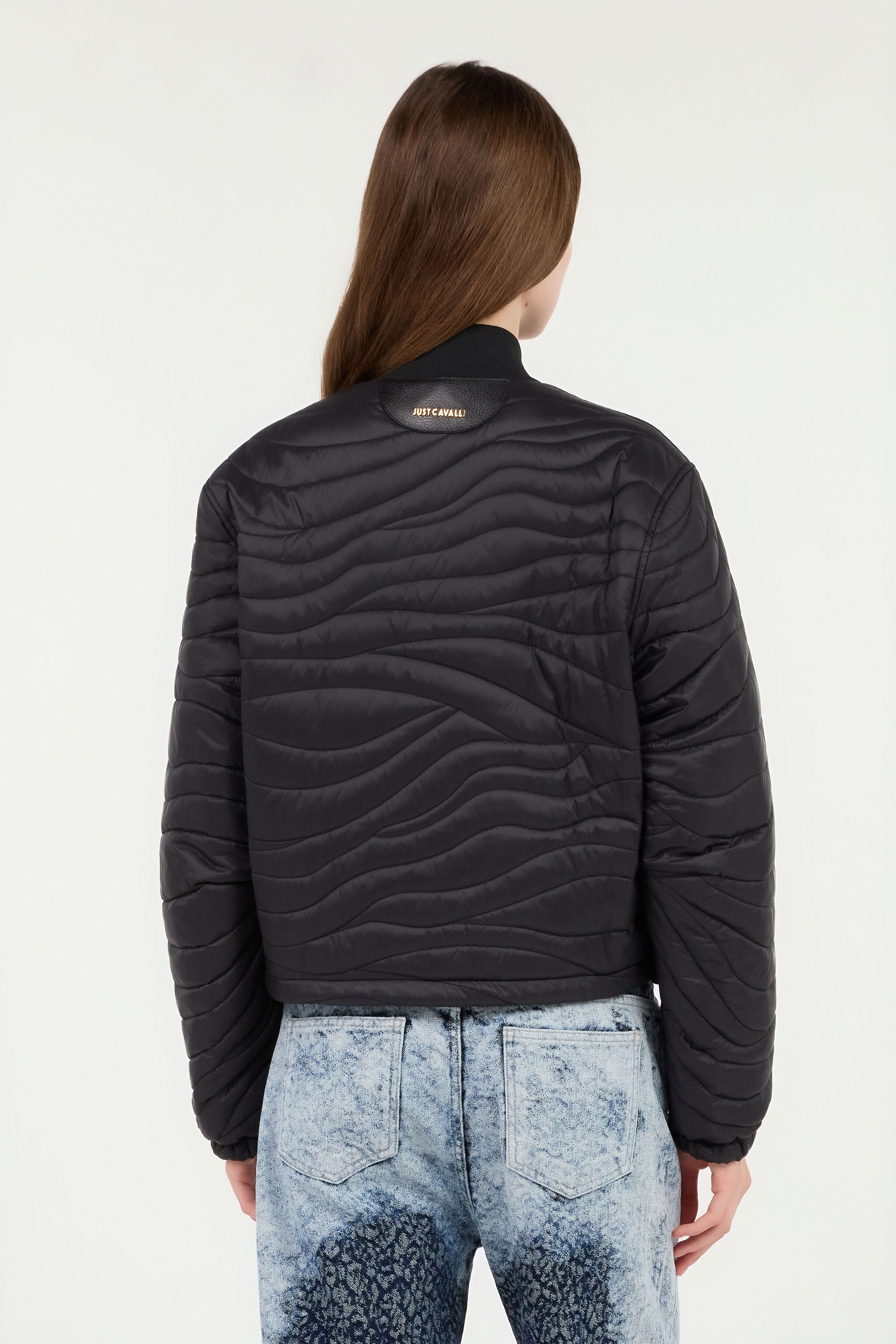 JC Zip Jacket With Quilted Zebra JC Zip Jacket With Quilted Zebra BLACK VFT313-VF463