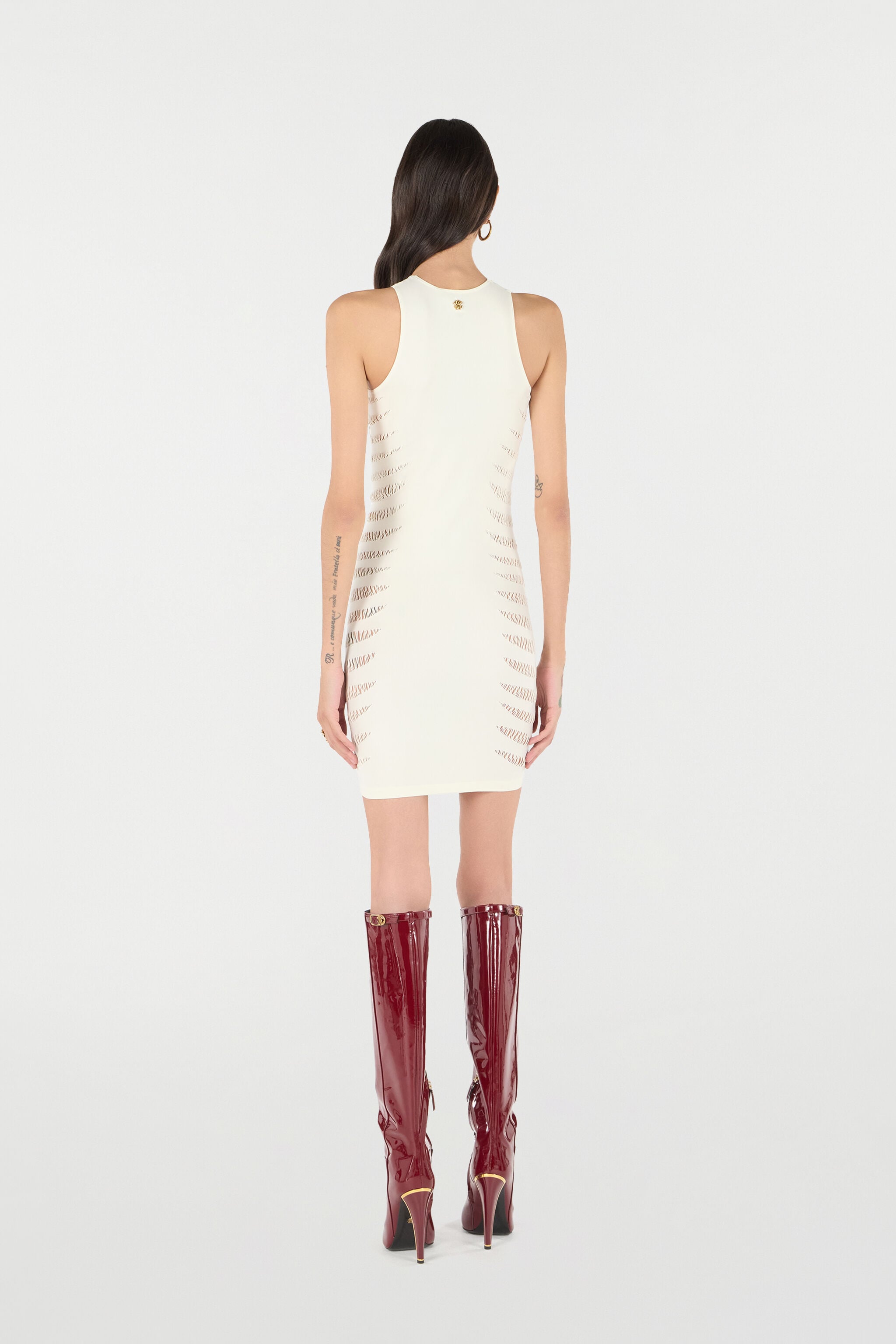 RC Dress With Openwork Zebra Pattern RC Dress With Openwork Zebra Pattern Ivory UKT166-MA001