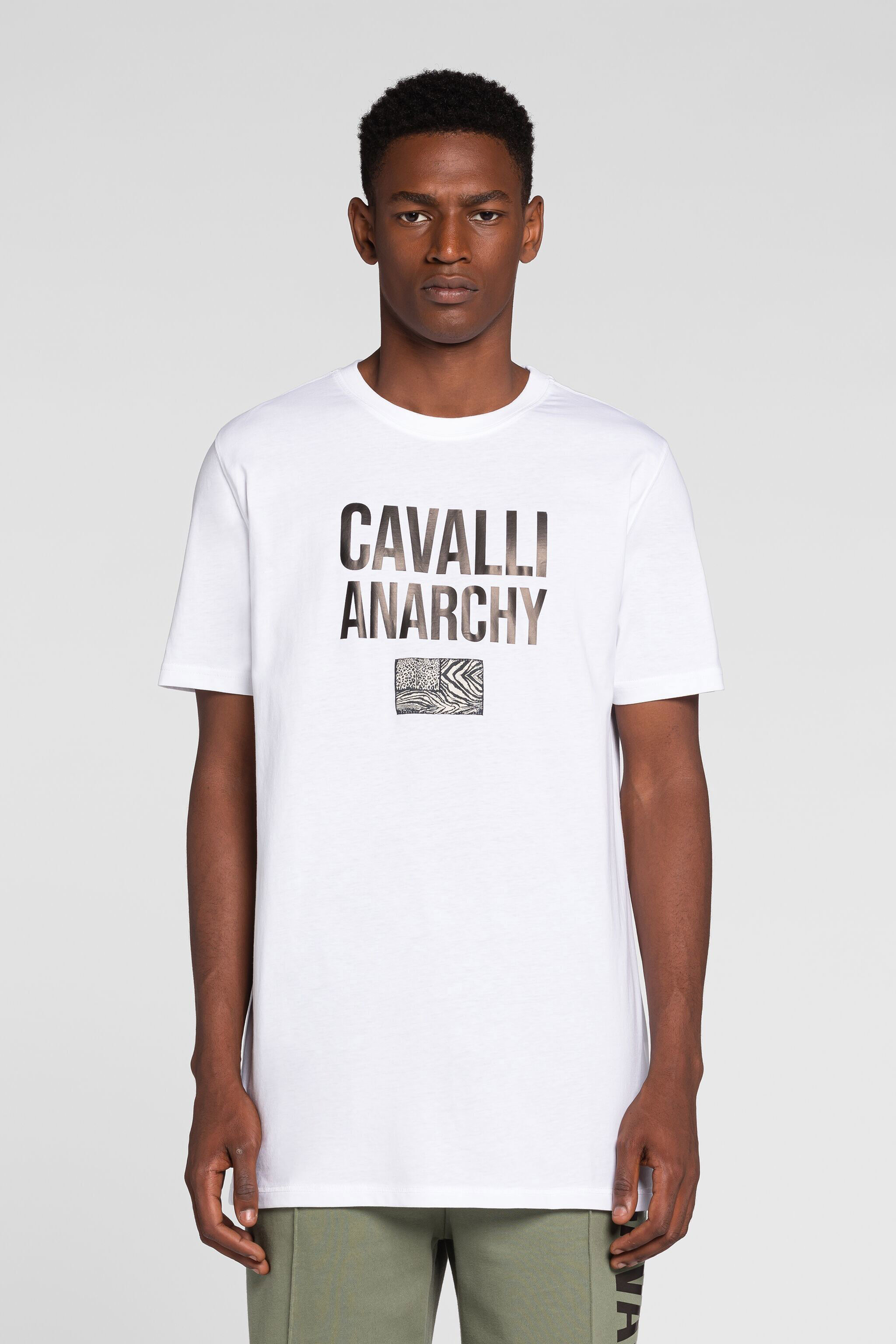 RC Baumwoll-T-Shirt mit Slogan-Aufdruck RC Baumwoll-T-Shirt mit Slogan-Aufdruck Weiß PRT60B-JD060