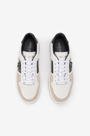 RC White Sneakers With Croc-Effect Panel WHITE TOS00G-PZC15