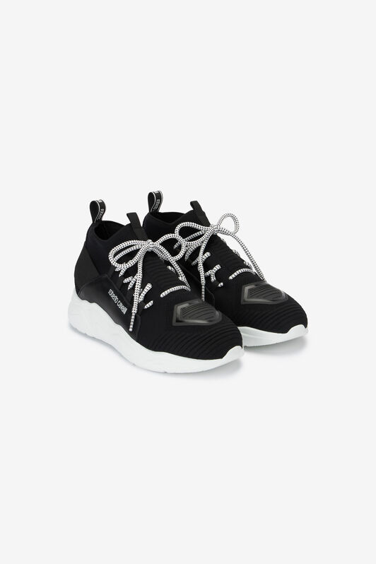 RC Slip-on sneakers with laces Black POS00B-PZO05