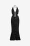 RC Robe longue ajustée avec sequins et découpes RC Robe longue ajustée avec sequins et découpes NERO VWR148-RP001
