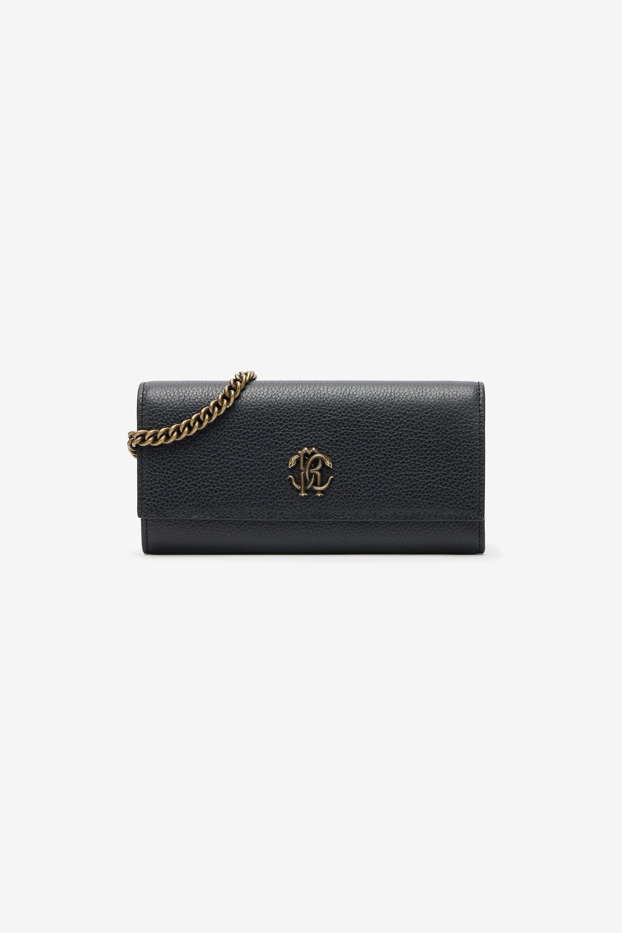 RC Black Wallet On Chain with Monogram RC RC Black Wallet On Chain with Monogram RC BLACK QOA00D-PZO37
