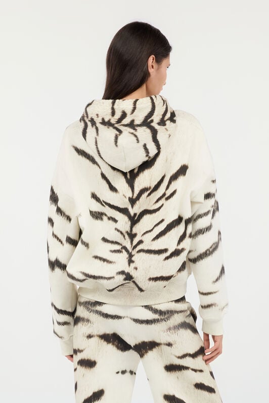 RC Woman Sweatshirt With White Tigresse OGAT X Roberto Cavalli Print RC Woman Sweatshirt With White Tigresse OGAT X Roberto Cavalli Print Black/White UQT66A-2GA39