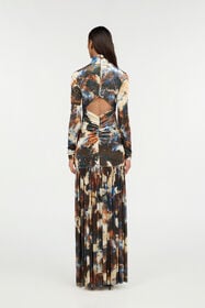 JC Rusty Stain Print Dress Maxi MULTICOLOR SCURO VFT279-VF429