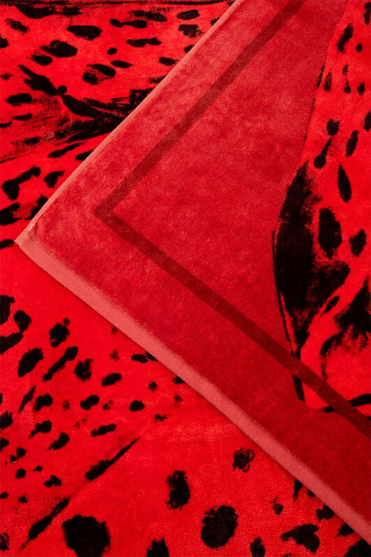 HO Big Cat Print Beach Towel HO Big Cat Print Beach Towel STRAWBERRX UALH03-IH004