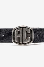 RC Cinturón Reversible Con Monograma RC Negro VRC004-PZ425
