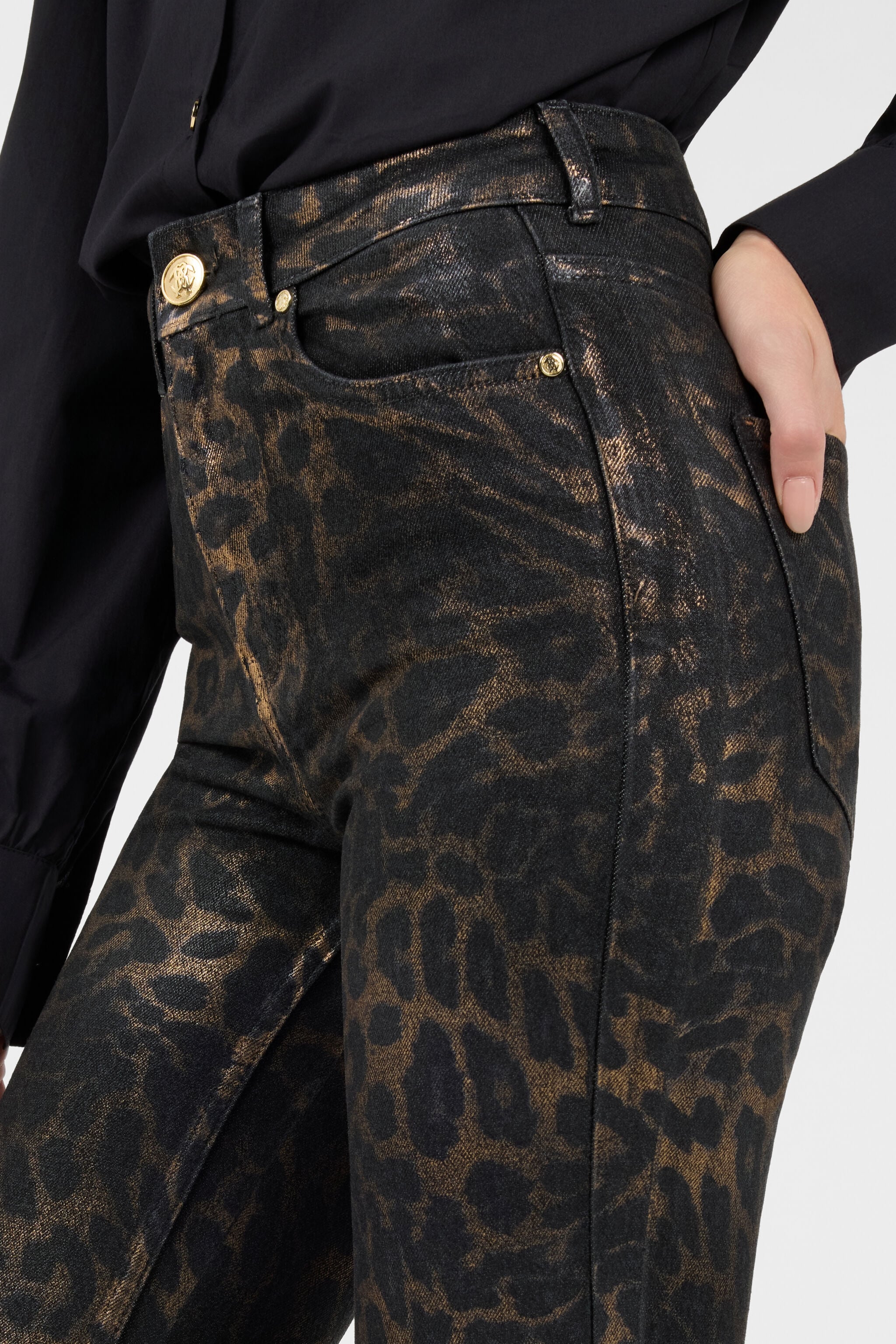 RC Jaguar Print Trousers RC Jaguar Print Trousers BLACK TOJ20I-DL008