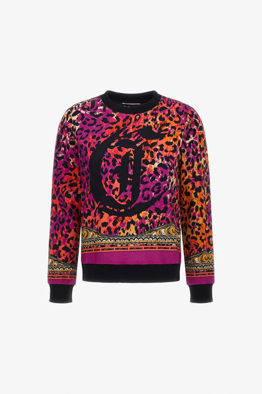 JC Just Cavalli sweatshirt JC Just Cavalli sweatshirt Fuchsia SFT090-SF935