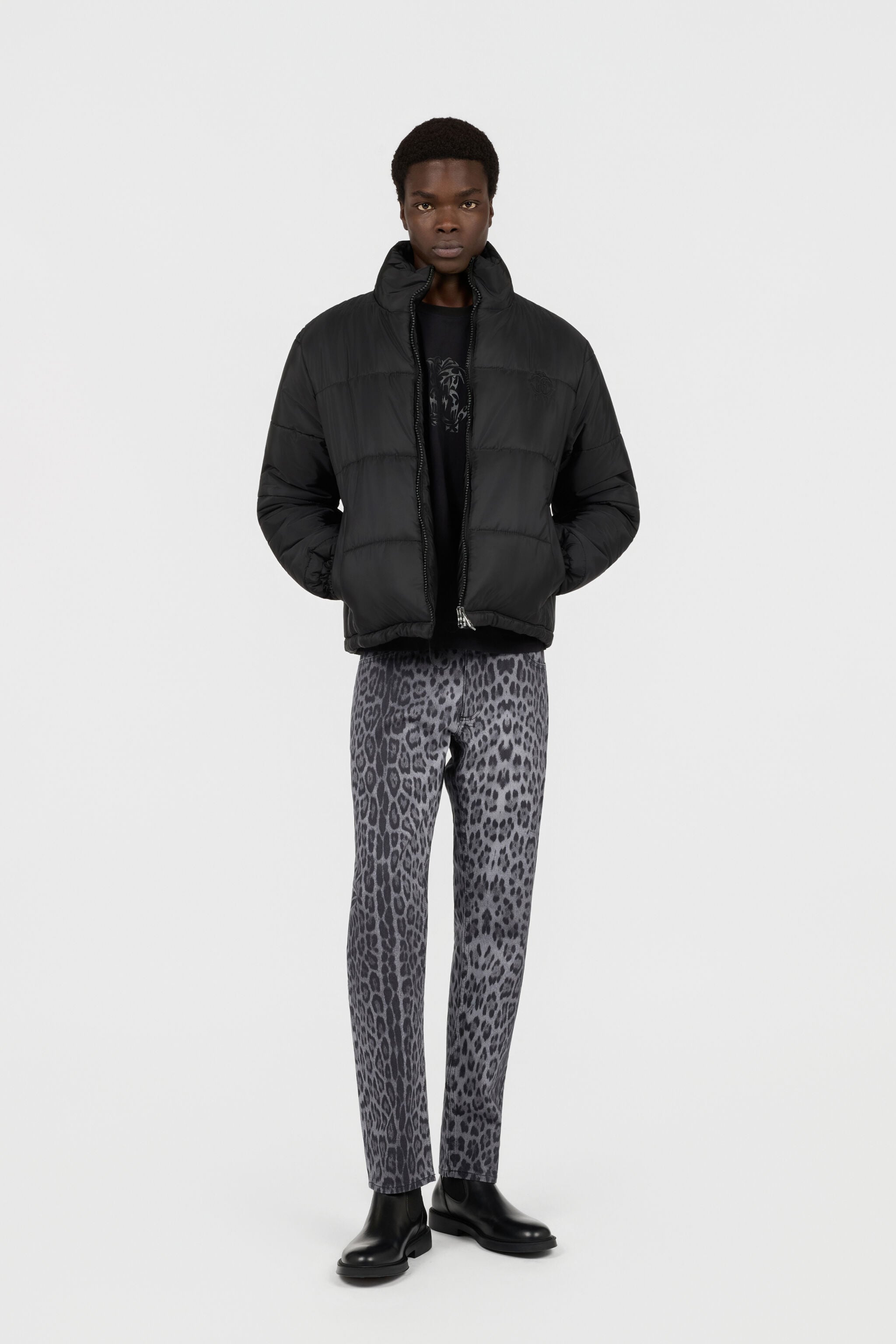 RC Black Jacket Puffer Jacket High-Neck RC Black Jacket Puffer Jacket High-Neck BLACK TOT40C-FT142
