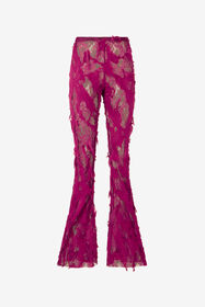 RC Pants with Destroyed-Effect Lace CYCLAMEN XWT206-GG010