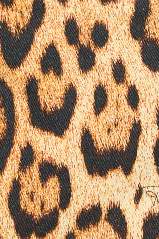 RC Cotton Shirt With Jaguar Skin Print Brown VRJ728-4NP73