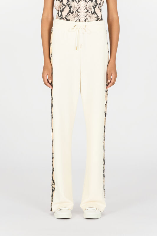 RC Trousers with snake bands Ivory OOT20A-CF054