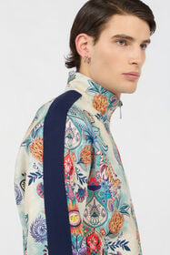 JC Sudadera con Estampado Tropical Garden 217 AZZURRO + 582 AR WFT108-WF138