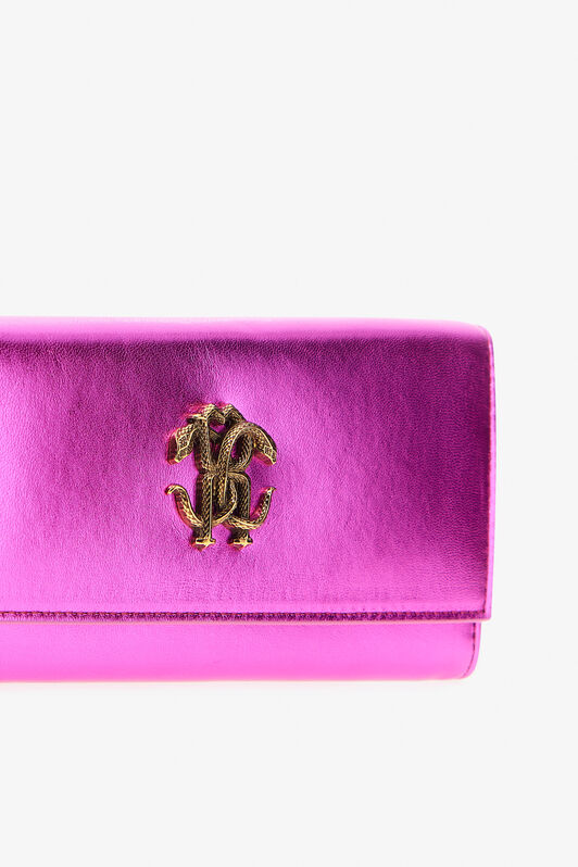 RC Portafoglio In Pelle Fucsia Con Monogram RC RC Portafoglio In Pelle Fucsia Con Monogram RC Fucsia SKA002-PN199