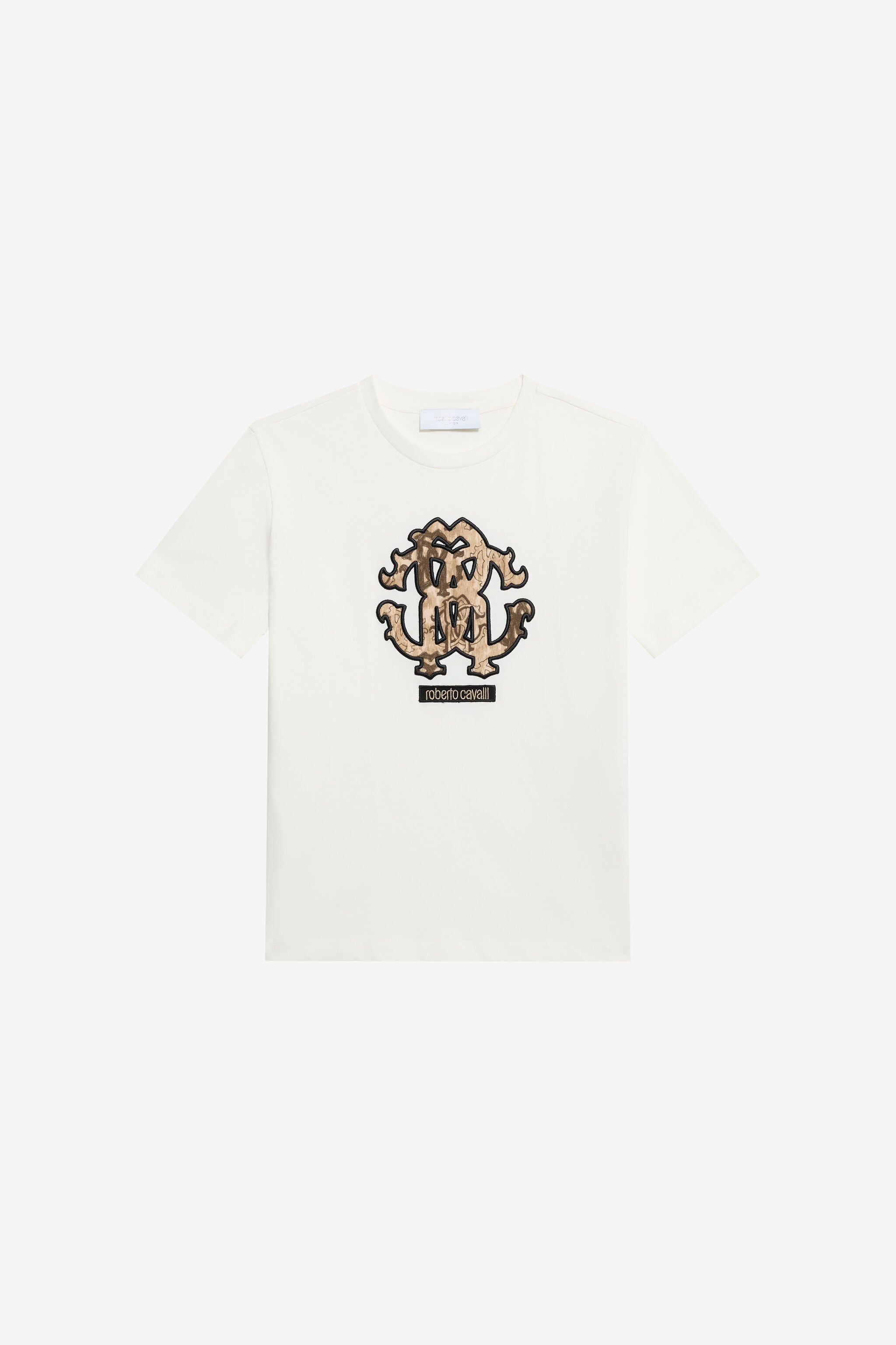 JU White Cotton T-Shirt JU White Cotton T-Shirt MILKY WHITE TJT60I-JD001