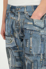 RC Jeans de la Colección Cápsula Patchwork Azul UMJ205-VT001