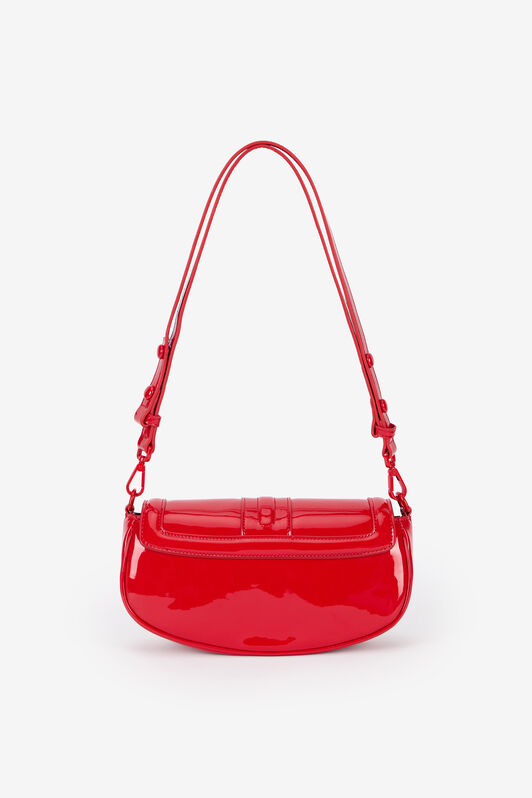 JC Red Glossy Shoulder Bag With Logo JC Red Glossy Shoulder Bag With Logo BLOOD VFB114-VF746