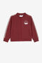 JU Sweat zippé à imprimé graphique Rouge foncé PJT993-CF050
