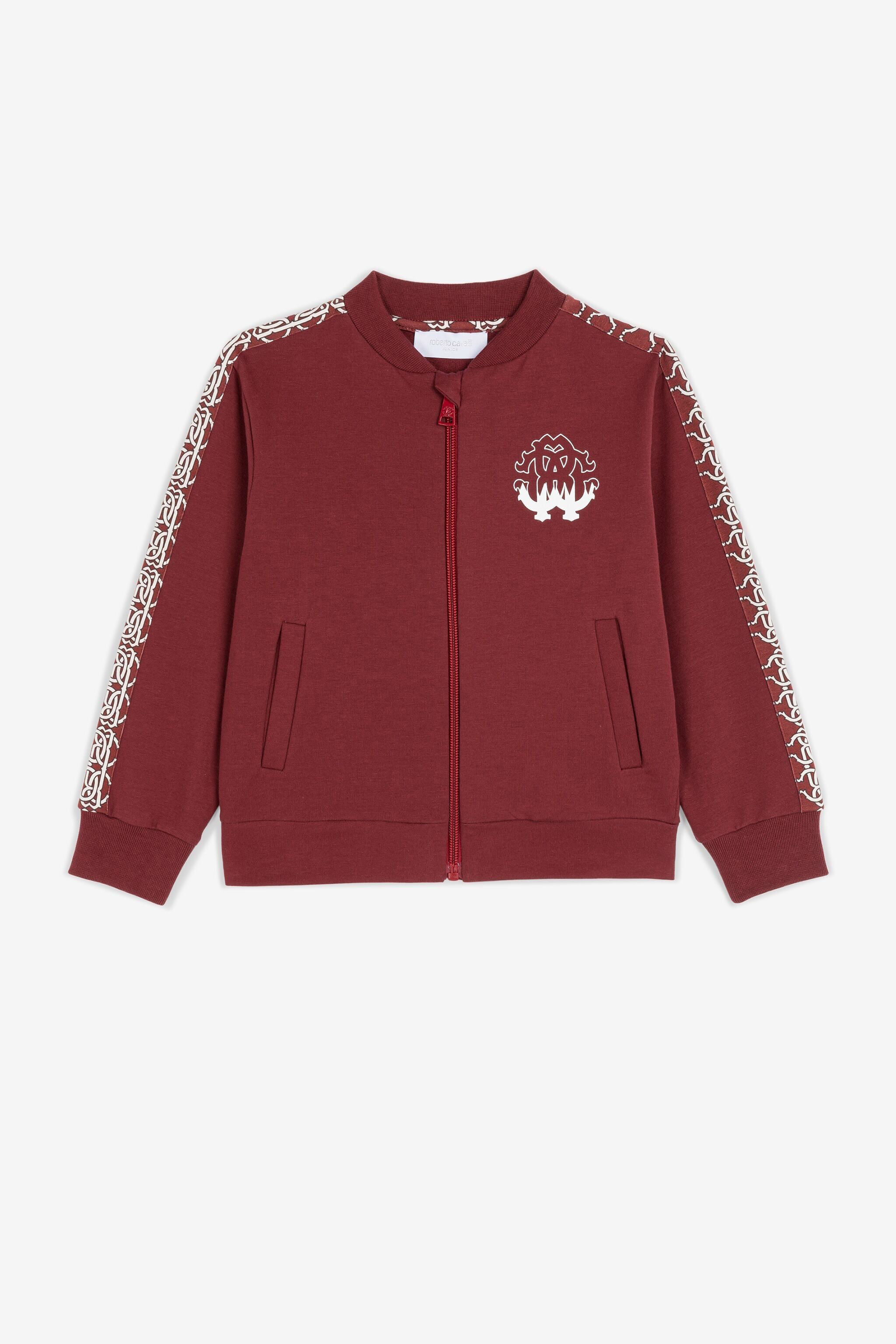 JU Sweatshirtjacke mit Print JU Sweatshirtjacke mit Print Dunkelrot PJT993-CF050