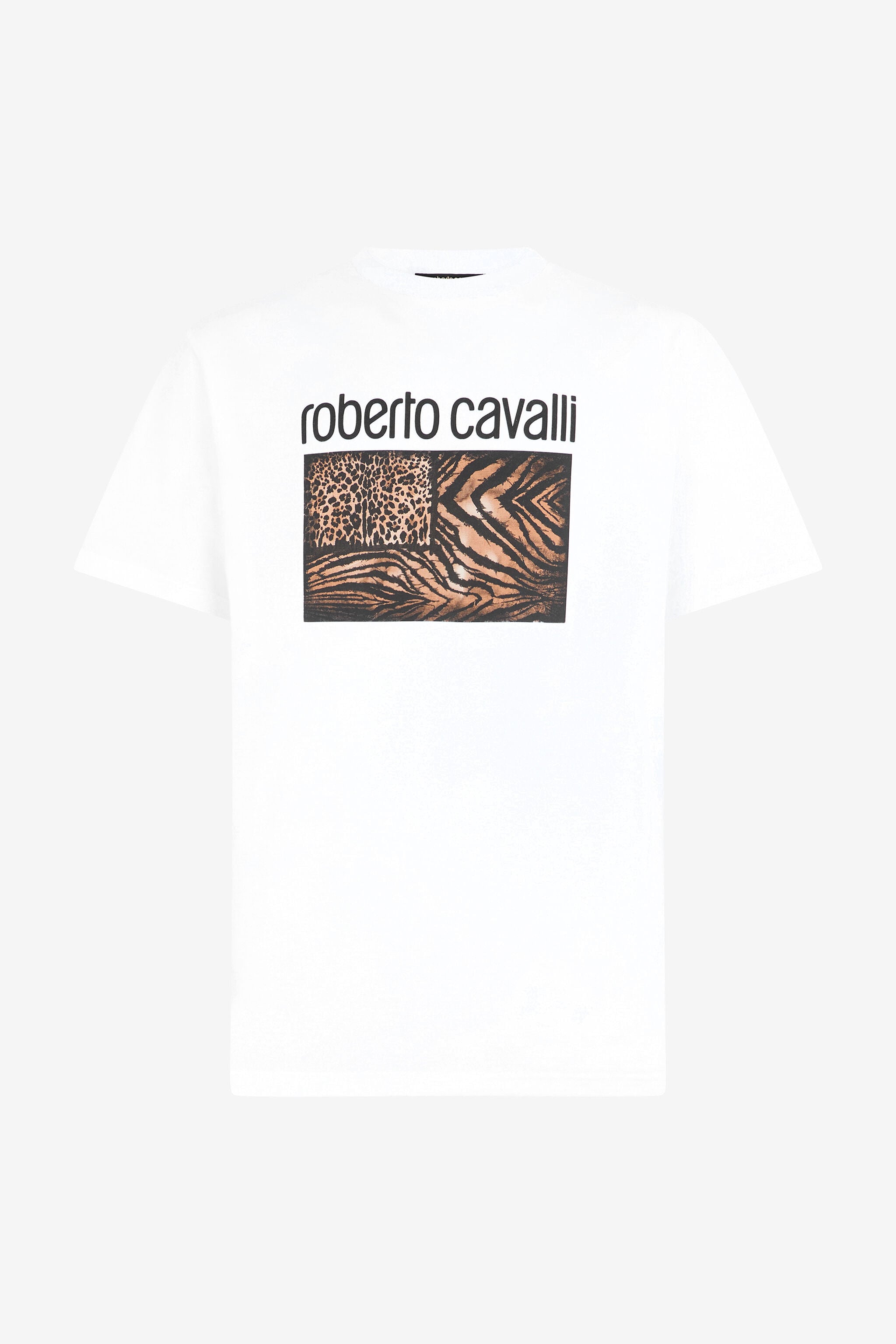 RC Animal print T-shirt with logo White OOT60G-JD060