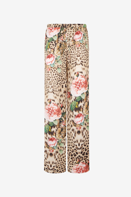 RC Jaguar Roses Print Trousers RC Jaguar Roses Print Trousers NATURAL XQT202-OZT24