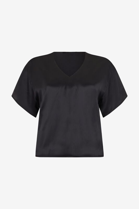 RC Top Negro De Seda Con Aberturas RC Top Negro De Seda Con Aberturas BLACK SOT60E-SE005