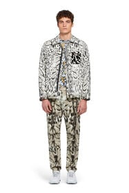 RC Lynx print shirt jacket NATURAL/OFF WHITE IMR510-3IR05