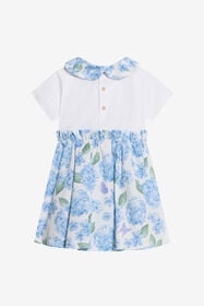 JU Abito Stampa Plumago WHITE/BLUE WJT106-JD001
