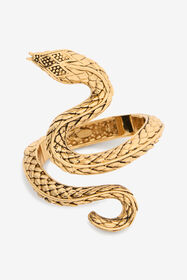 RC Brazalete rígido con forma de serpiente en oro envejecido OLD GOLD WWG009-AM001