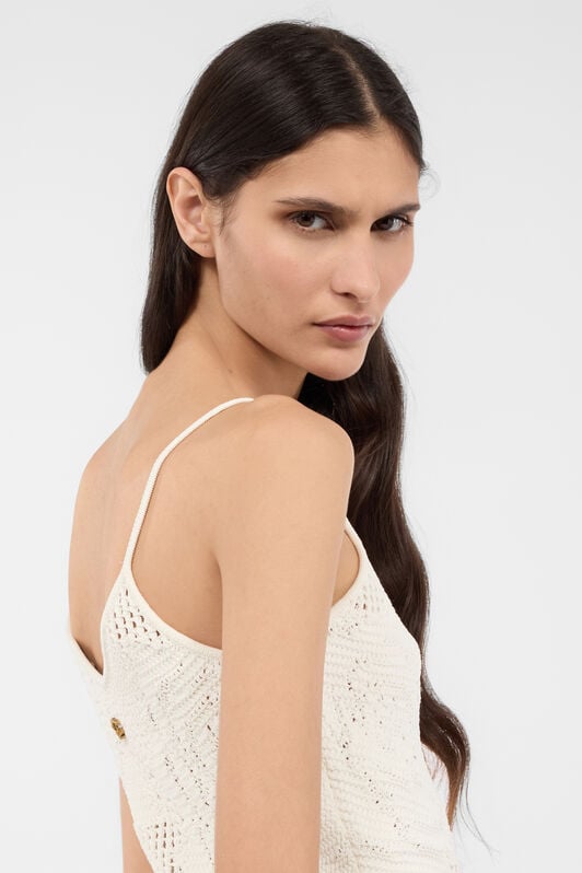 RC Openwork Top With Roses RC Openwork Top With Roses Ivory UKM604-MI001
