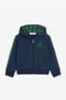 JU Sudadera de algodón con capucha y Monograma RC bordado JU Sudadera de algodón con capucha y Monograma RC bordado Azul oscuro RJT906-CF050