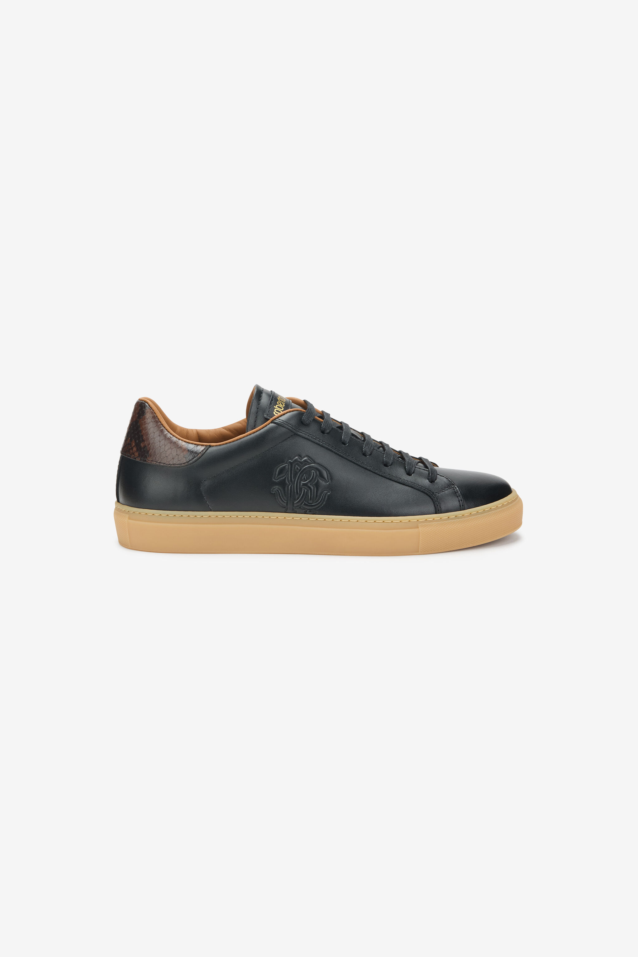 RC Sneaker in pelle con logo goffrato RC Sneaker in pelle con logo goffrato BLACK TOS00L-PZC15