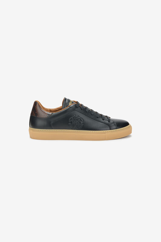 RC Sneaker in pelle con logo goffrato RC Sneaker in pelle con logo goffrato BLACK TOS00L-PZC15
