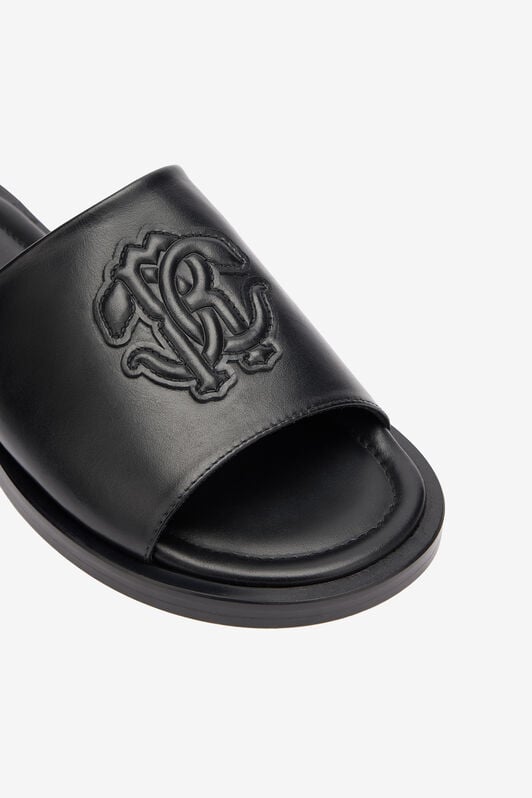 RC Slides With Mirror Snake Monogram RC Slides With Mirror Snake Monogram Black URS026-PZA90