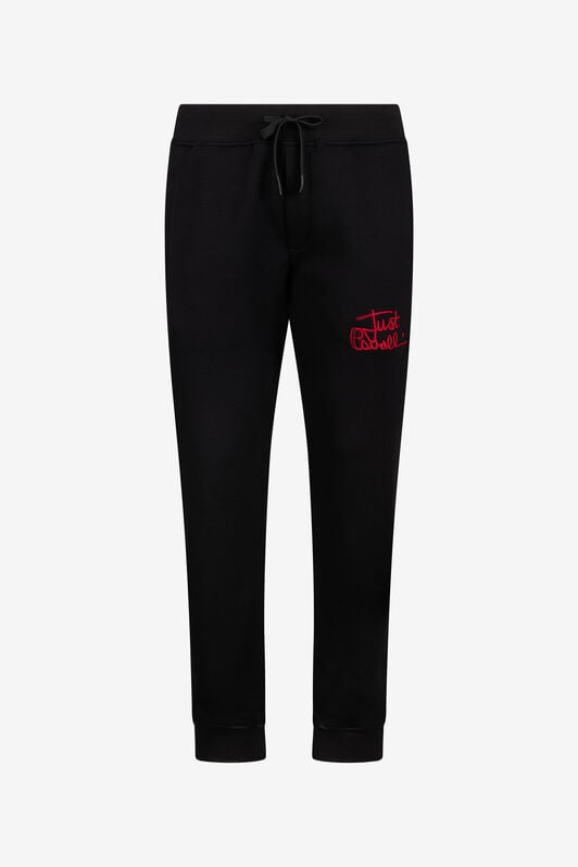 JC Black Trousers Joggers With Embroidered Logo JC Black Trousers Joggers With Embroidered Logo BLACK VFT008-VF008