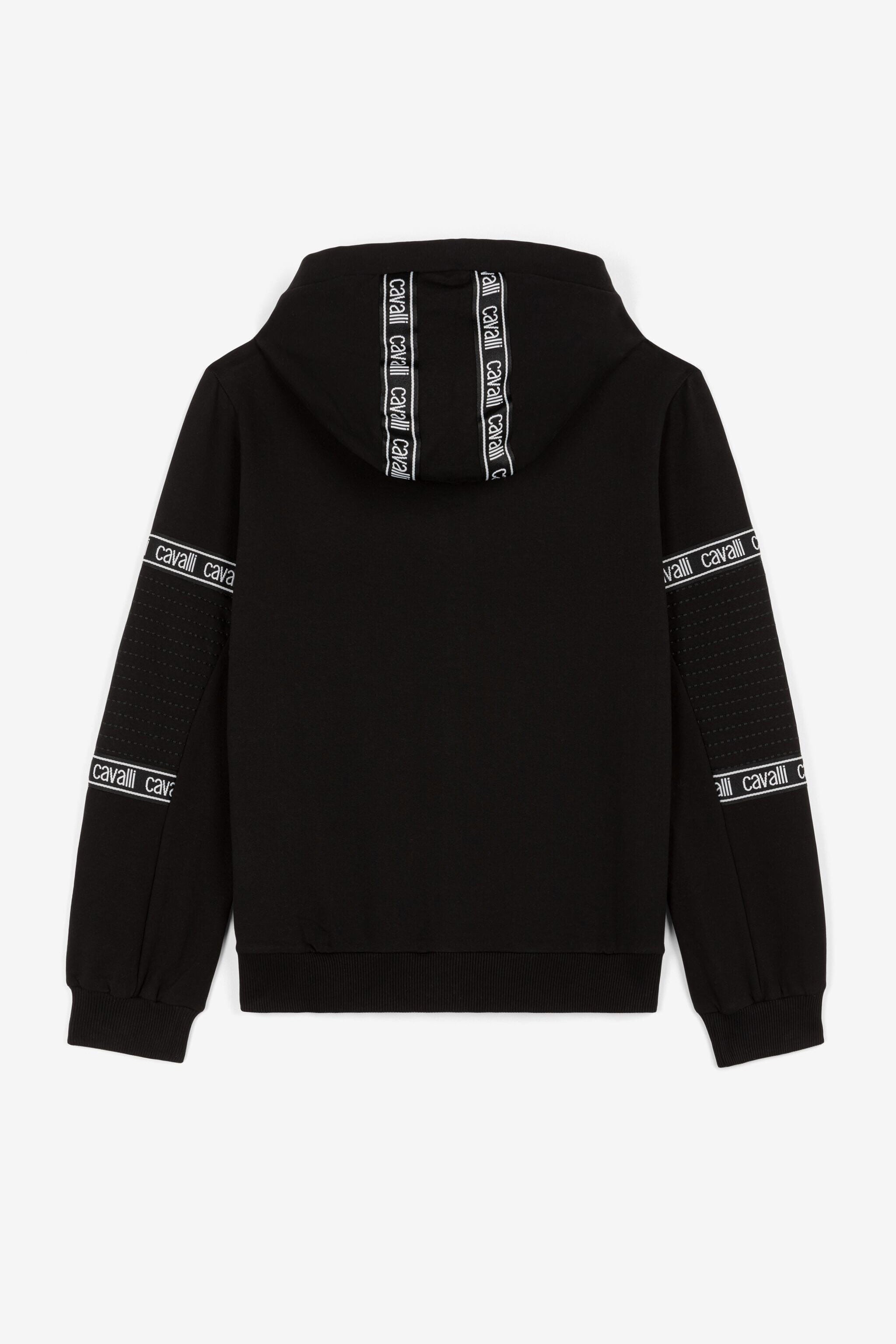 JU Logo-Stripe Zip Hoodie JU Logo-Stripe Zip Hoodie Black OJT919-ISA2J