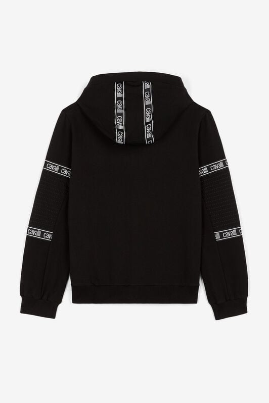 JU Logo-Stripe Zip Hoodie JU Logo-Stripe Zip Hoodie Black OJT919-ISA2J