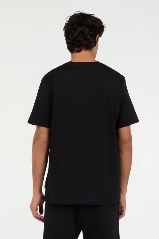 JC Black Cotton T-Shirt with JC Monogram JC Black Cotton T-Shirt with JC Monogram BLACK VFT062-VF106