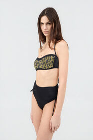 RC Bikini with Luminous Jaguar Motif BLACK SOW00A-4G002