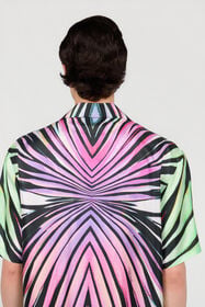 RC Ray Of Paradise Print Shirt PURPLE/GREEN XRT760-4QM33