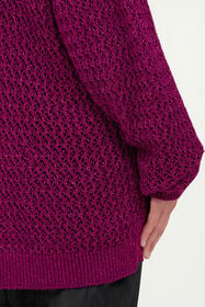 RC Cardigan in Maglia Lurex FUCHSIA WQM907-MO011