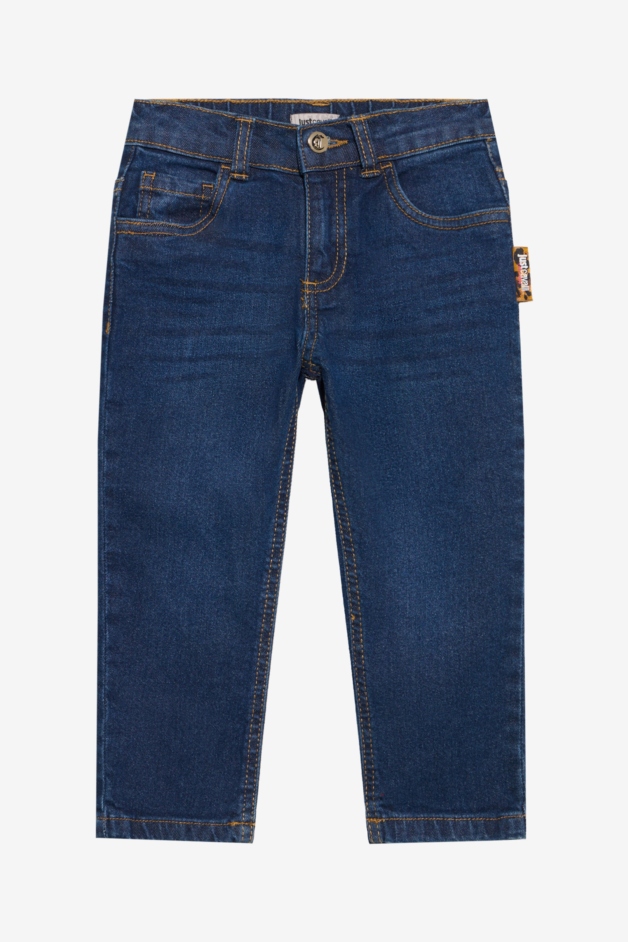 JC Denim Jeans with Logo Patch Detail JC Denim Jeans with Logo Patch Detail DARK WASH XFJ21L-DS010
