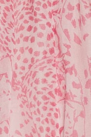 JU Robe En Soie À Imprimé Guépards Rose UJT102-2NO37