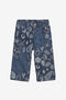 JU Bermuda À Imprimé Marine Bleu foncé UJJ200-DYO39